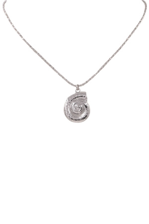 Metal Snail Shell Pendant Necklace