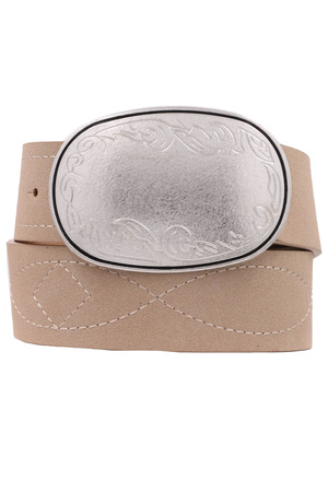 Faintly Etched Stitch Strap Belt