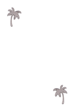 Stainless Steel Palm Tree Post Earrings