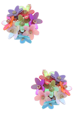 Sequins Flower Stud Earrings