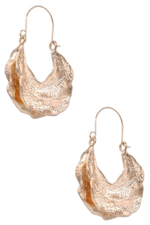 Metal Free Style Open Hoop Earrings