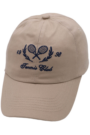 Tennis Club Racket Embroidered Cap