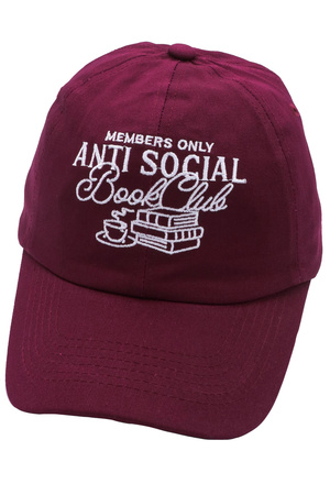 Antisocial Book Club Embroidered Cap Hat