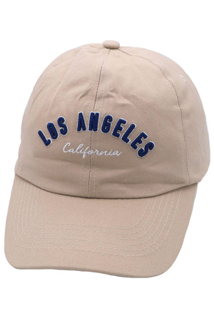 Curved Outlined 'LOS ANGELES California' Cap