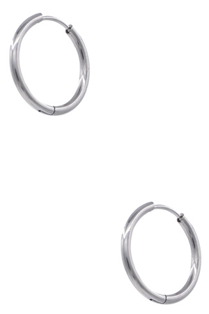 Metal Stainless Steel Huggie Hoop Earrings