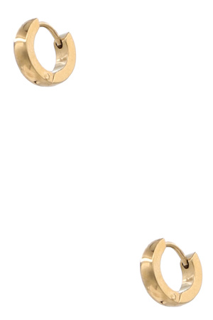 Metal Stainless Steel Huggie Hoop Earrings