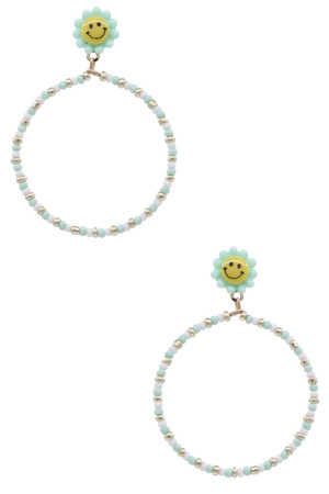 Happy Vibes Smiley Face Earrings