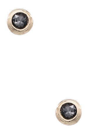 Radiance Round Glass Post Earrings