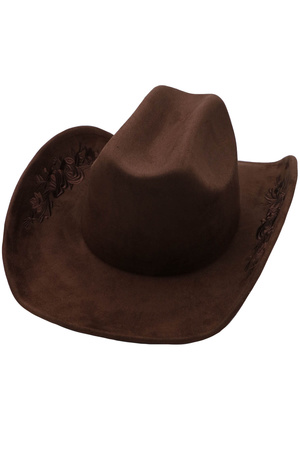 Embroidered Wild Rose Cowboy  Hat