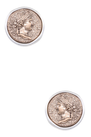 Vintage-Inspired Ancient Greek Caesar Post Earring