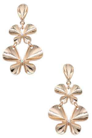 Shimmering  Cascade Butterfly Drop Earrings