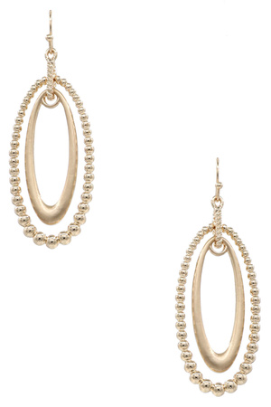 Nested Chic Layered Oval Earrings