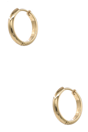 Stainless Steel Huggie Hoop Earrings