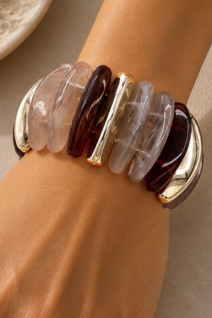 Statement Resin Stretch Bracelet