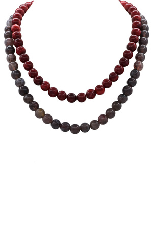 Layered Acrylic Ball Beaded Necklace