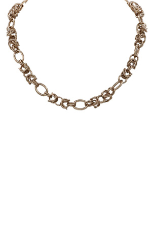 Classic Antique Metal Chain Necklace
