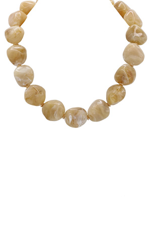 Chunky Acrylic Bead Statement Necklace