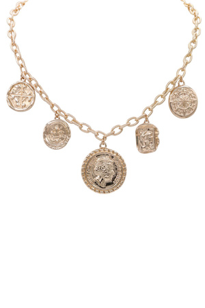 Vintage-Style Coin Charm Necklace