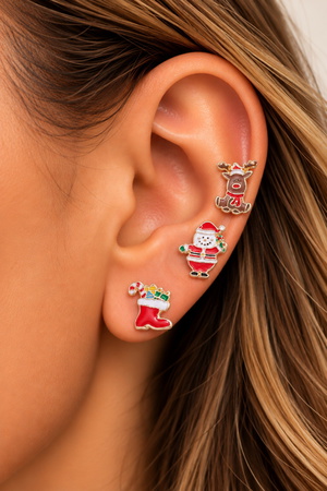 Epoxy Christmas Assorted Post Earrings