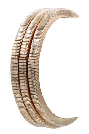 Metal Coil Stretch Bracelet Trio Set