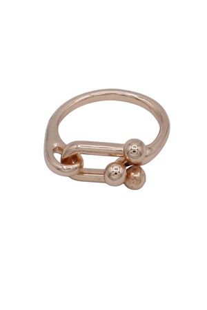 Sleek Metal U Band Ring