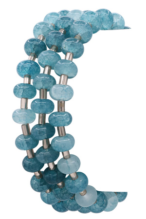 Marble Bead & Bar Multi-Stack Stretch Bracelet