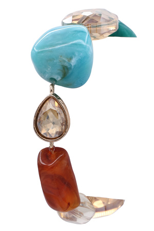 Acrylic Stone Jewel Stretch Bracelet