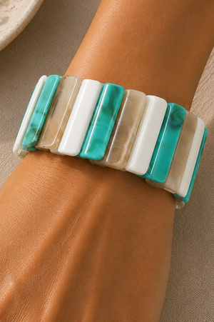 Chunky Acrylic Stretch Bracelet