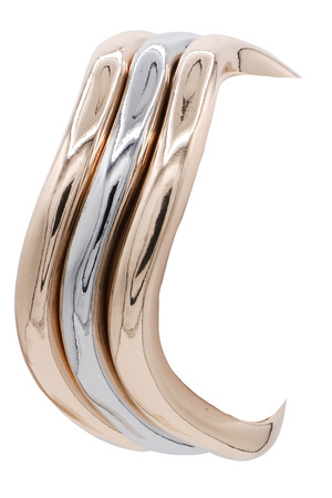 Polished Metal Stackable Bangle Bracelet