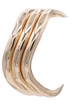 Polished Metal Stackable Bangle Bracelet