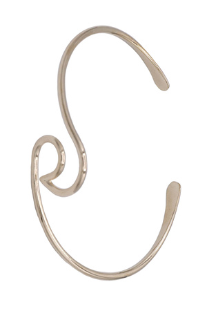 Modern Wave Design Brass Cuff Bracelet