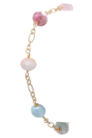 Chic Glass Beaded Station Bracelet