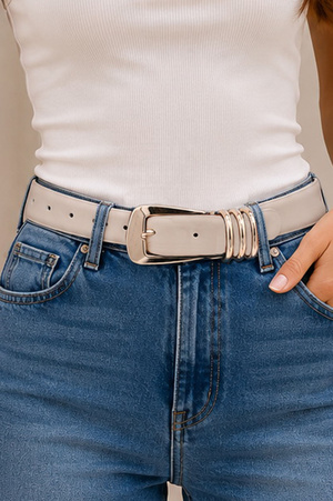 Stylish Triple D Loop Buckle Belt