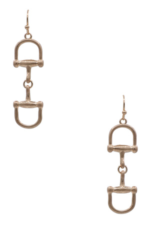 Equestrian Snaffle Bit Dangle Earrings