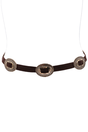 Faux Suede Slider Wrap Belt