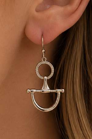 Half Snaffle Bit Dangle Earrings