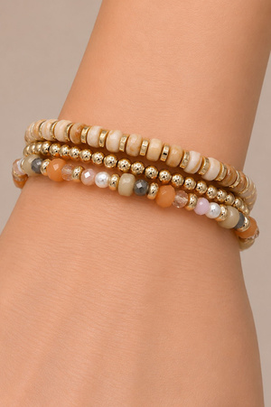 Multi-Strand Layered Beaded Bracelet
