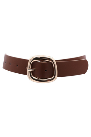 Irregular Organic Square Buckle Belt