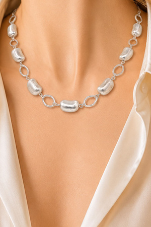 Organic Bean Link Chain Necklace