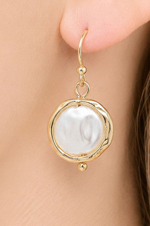 Organic Pearl Drop Earrings