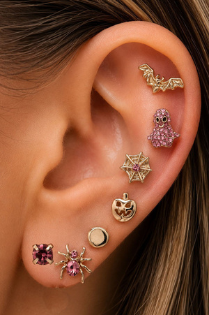Spooky Halloween 7-Pair Stud Earring Set