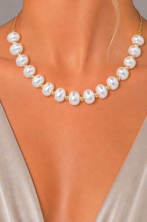 Statement Baroque Pearl Collar Necklace