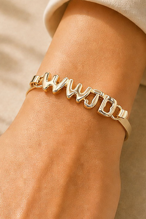 WWJD Hook Bracelet