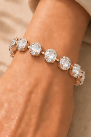 Cushion Crystal Tennis Bracelet