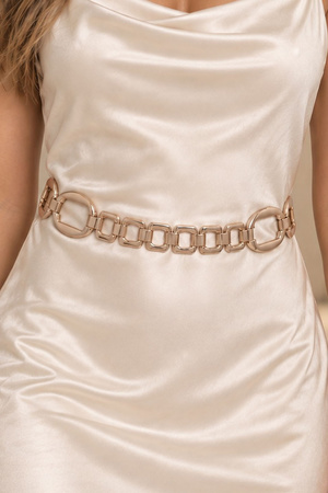 Linked Metal Chain Belt