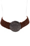 WORN SILVER-DARK COGNAC